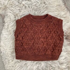 Like New Misha and Puff Popcorn Sweater Vest 12-18 MO
